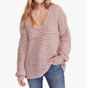 Free People mauve sweater
